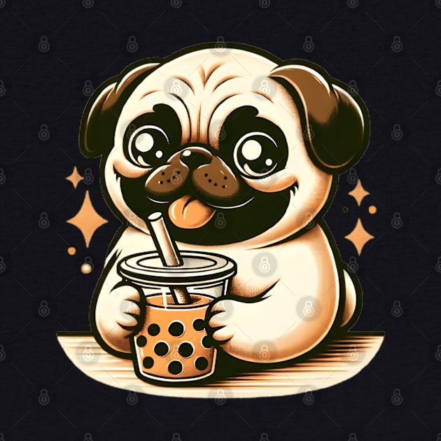 Kawai Cute Pug by VisionDesigner